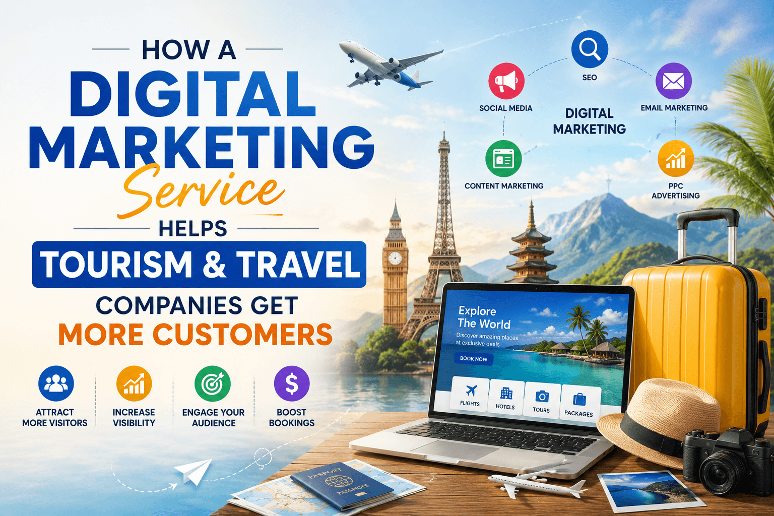 How a Digital Marketing Service Helps Tourism & Travel Companies Get More Customers